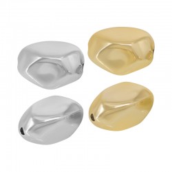 Entrepieza de Acrílico UV Irregular 20x26.7mm/15.5mm Ø2.7mm