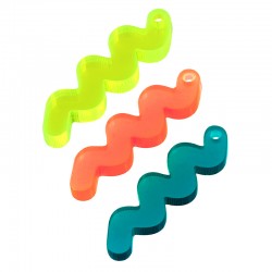 Colgante de Metacrilato Barra de Ondas 8x29mm