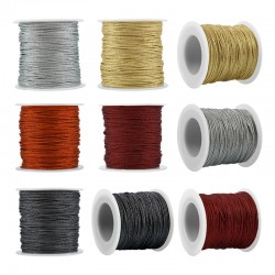 Cordon Poliesterico Metalizado 1mm  (50mtr/Rollo)