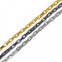 Cadena de Acero Rectangular 3x4.7mm