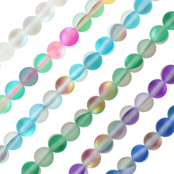 Bola de Vidrio Spectrolite Mate 6mm (~63pcs/tira)