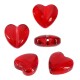 Entrepieza de Cristal Corazón 12x13mm (Ø0.5mm)