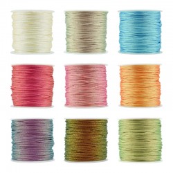 Cordon Poliesterico Metalizado 1mm  (50mtr/Rollo)