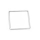 Colgante de Metal Zamak Aro Cuadrado 47mm