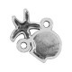 Conector de Metal Zamak Concha y Estrella de Mar 18x3mm