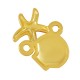 Conector de Metal Zamak Concha y Estrella de Mar 18x3mm