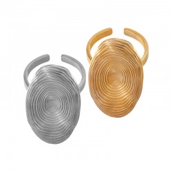 Anillo de Acero Inoxidable 304 Oval 17.4x36mm