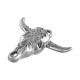 Colgante de Acero Inoxidable 304 Cabeza de Toro 24.4x21.8mm/5mm