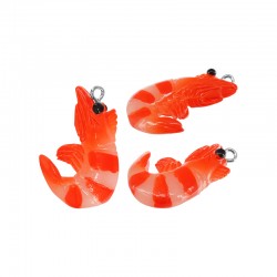 Colgante de Resina Langostino 22x30mm