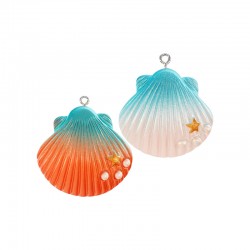 Colgante de Resina Concha 38x35mm