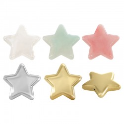 Pasador de Acrílico Estrella 40x39mm/8mm Ø1.7mm