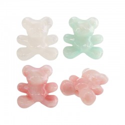 Pasador de Acrílico Oso 25x26mm Ø2.7mm