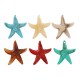 Colgante de Acrílico Estrella de Mar 43x41mm/9mm Ø1.5mm
