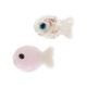 Entrepieza de Murano Style Pez 13x20mm/5mm Ø1.5mm