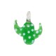 Entrepieza de Murano Style Cacto 30x39mm Ø4mm
