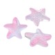 Entrepieza de Vidrio Estrella de Mar 14x15mm/7mm Ø0.9mm