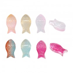 Entrepieza de Vidrio Pez 8x15mm/5mm Ø0.9mm