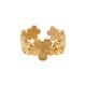 Anillo de Acero Inoxidable 304 con Flores