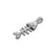 Colgante de Acero Inoxidable 304 Raspa 10.3x32.3mm/4.3mm