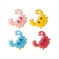 Colgante de Acero Inoxidable 304 Cangrejo con Esmalte 11x9.5mm/2.3mm