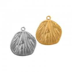Colgante de Acero Inoxidable 304 Concha 16.5x18mm