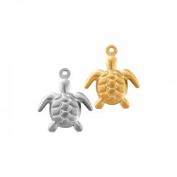 Colgante de Acero Inoxidable 304 Tortuga 14.7x17.5mm/4.4mm