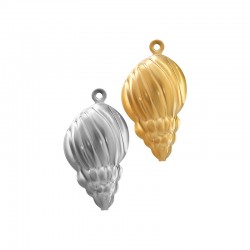 Colgante de Acero Inoxidable 304 Concha 13x21mm/7.27mm