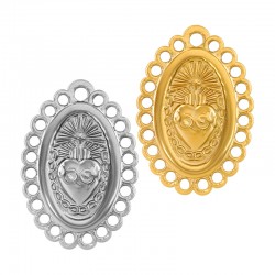 Colgante de Acero Inoxidable 304 Virgen 18x26mm