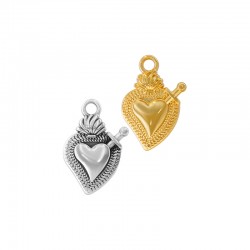 Colgante de Metal Zamak Corazón 16x2mm