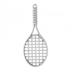 Colgante de Metal Zamak Raqueta de Tenis 30x78mm