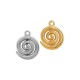 Colgante de Metal Zamak Espiral 15x18mm