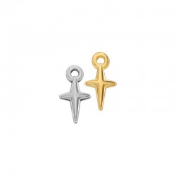 Colgante de Metal Zamak Cruz 6x11mm