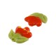 Entrepieza de Murano Style Tulipán ~19x20mm/5mm Ø1.3mm