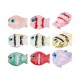 Entrepieza de Murano Style Pez ~10x14mm/6mm Ø1mm