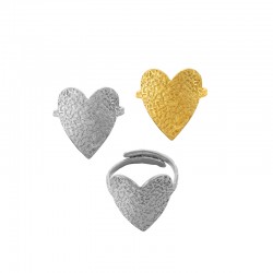 Anillo de Acero Inoxidable 304 Corazón