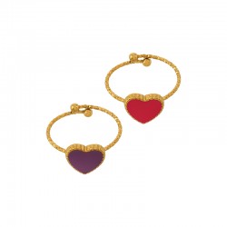 Anillo de Acero Inoxidable 304 con Esmalte 9,3x10mm