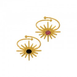 Anillo de Acero Inoxidable 304 con Esmalte 22x22mm