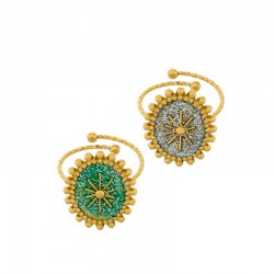 Anillo de Acero Inoxidable 304 con Esmalte 19,3x16mm