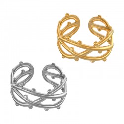 Anillo de Acero Inoxidable 304 con Rama 15x20mm