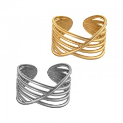 Anillo de Acero Inoxidable 304 con Lineas