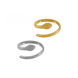 Anillo de Acero Inoxidable 304 con Serpiente 9mm