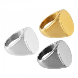 Anillo de Acero Inoxidable 304 Oval 23x20mm (Ø18mm Size 8)