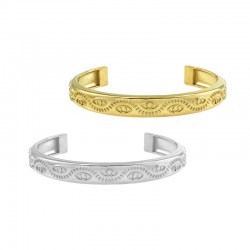 Pulsera de Acero Inoxidable 304 con Ojos 64x9.3mm/3.6mm