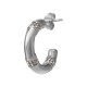 Pendiente Aro de Acero Inoxidable 304 con Strass 17.5x21.2x4.4mm