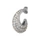 Pendiente Aro de Acero Inoxidable 304 con Strass 21.2x18.8x8.3mm