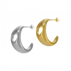 Pendiente de Acero Inoxidable 304 Corazón 10x23mm