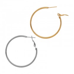 Pendiente Aro de Acero Inoxidable 304 40mm/2mm