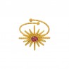 Oro 18K/Glitter Rojo