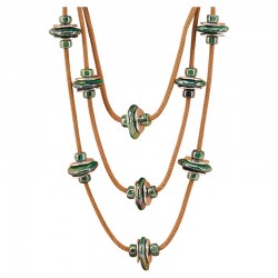 Collar con disco de ceramica