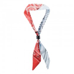 Modern Siel Scarf Necklace with Ceramic Tube